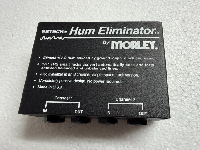 Ebtech Hum Eliminator 2 Channels with TRS Inputs and Outputs