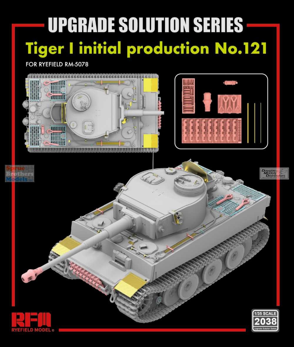RFMRM2038 1:35 Rye Field Model Tiger I Initial Production No.121 Upgrade Set