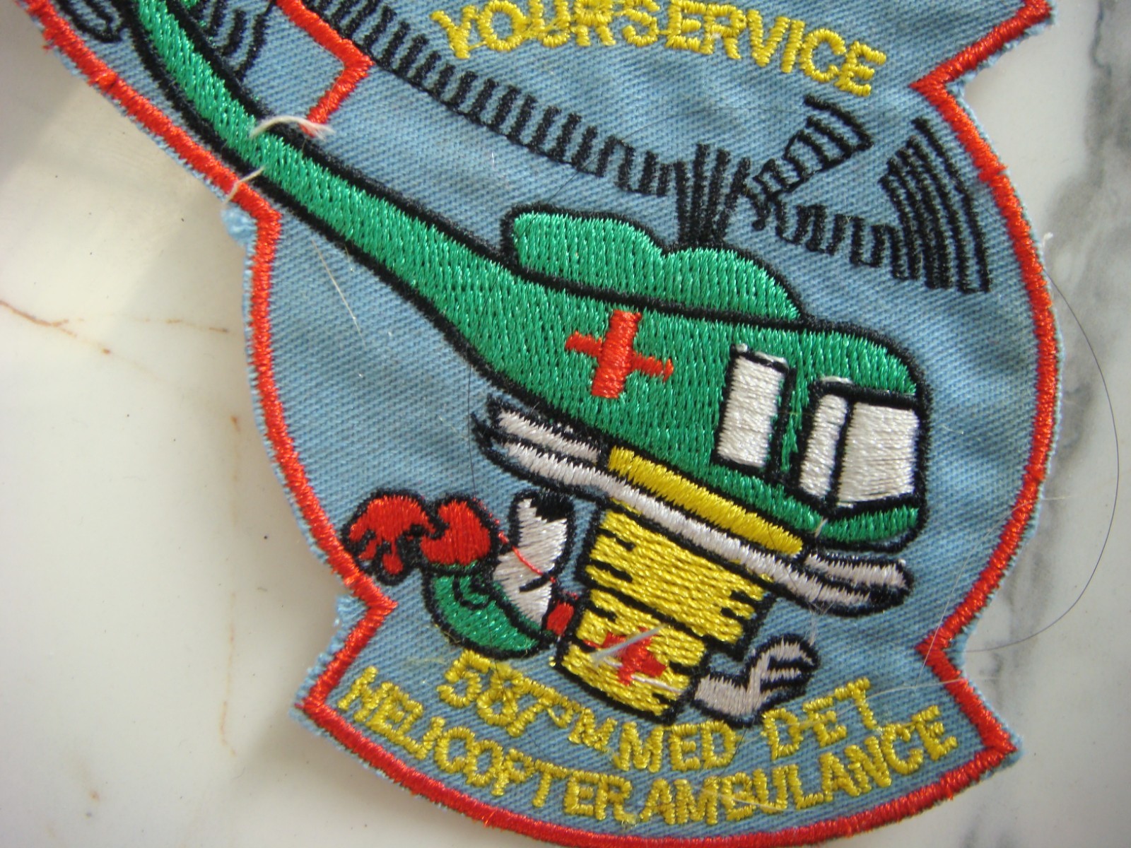 US 587th MEDICAL DETACHMENT HELICOPTER AMBULANCE, VIETNAM WAR PATCH