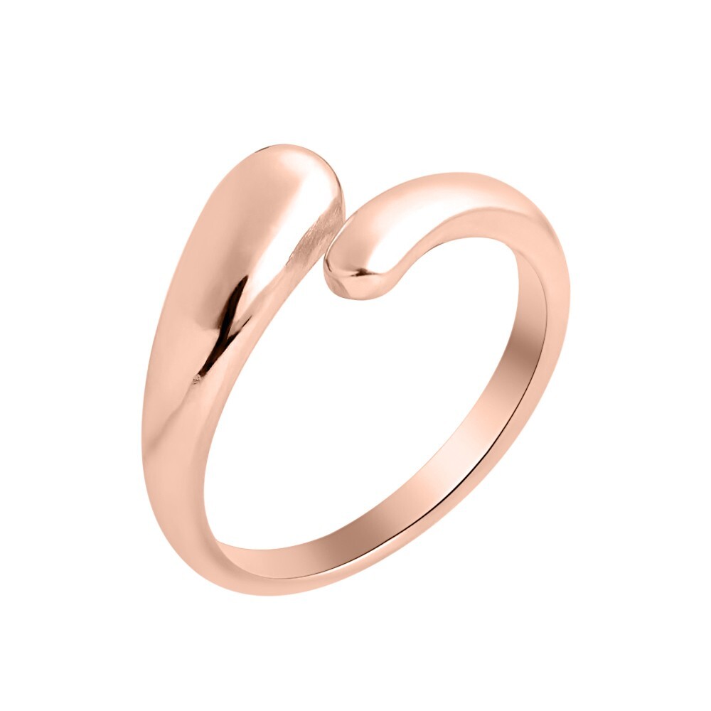 Adjustable Smooth Women's Toe/Midi Ring 14K Rose Gold Plated