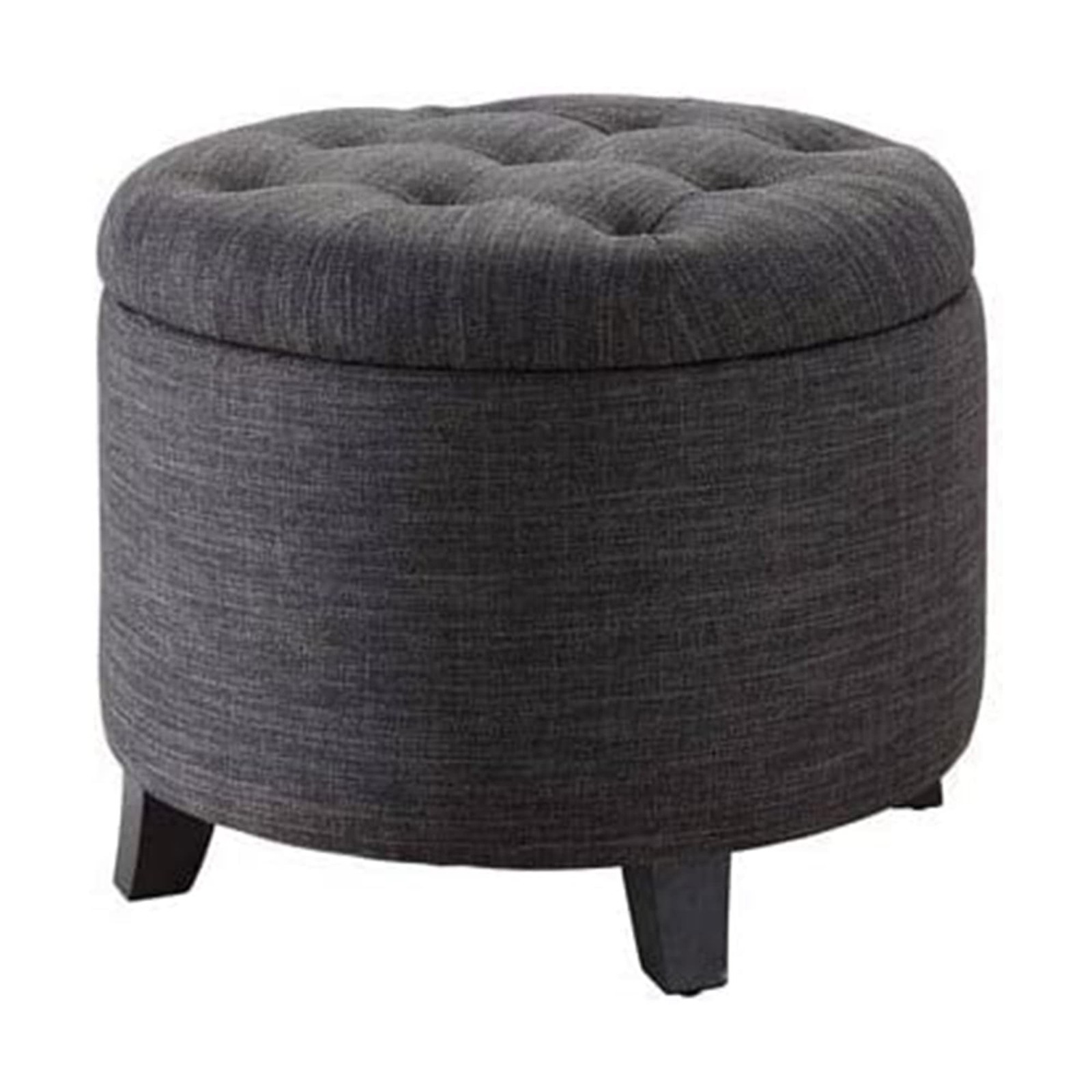 Convenience Concepts 19.8"D x 19.8"W x 17"H, Dark Charcoal Gray Fabric