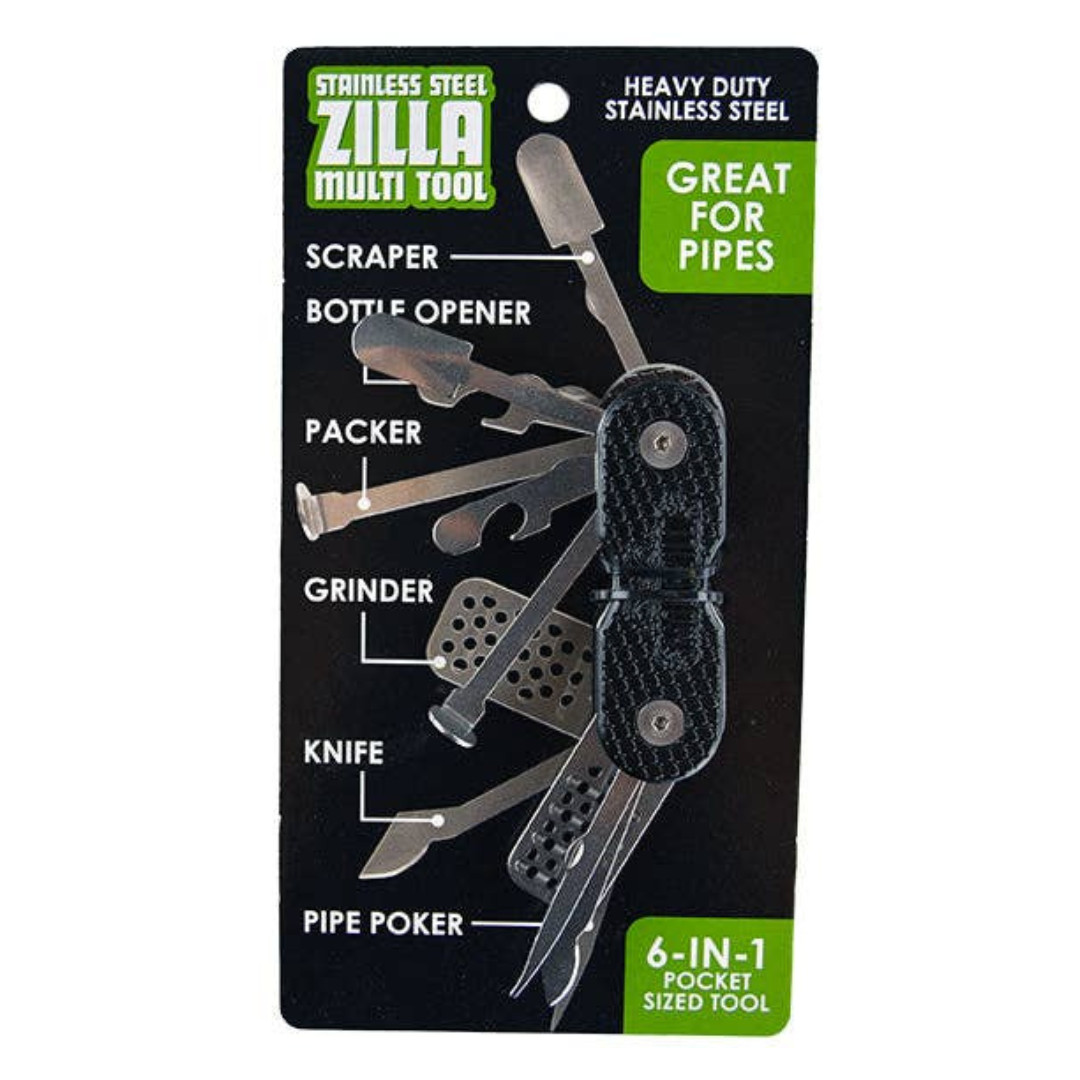 SmokeZilla Multi Tool Stainless Pocket Knife 6-in-1