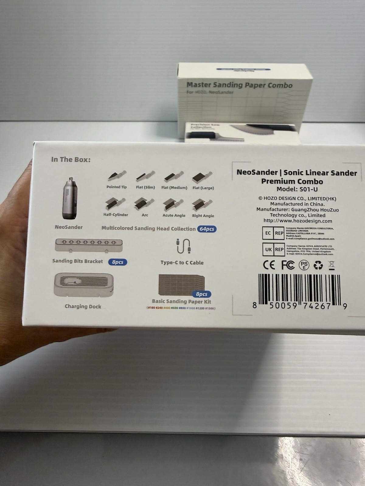 HOZO NeoSander Sonic Linear Sander Premium Combo S01-U + Accessory Kit New