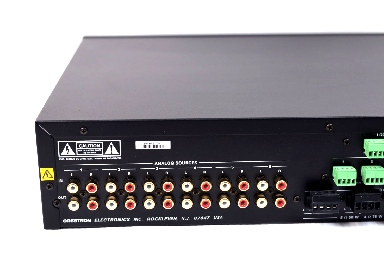 Crestron C2N-AMP-4X100 Amplifier - 4 Room Audio System r756