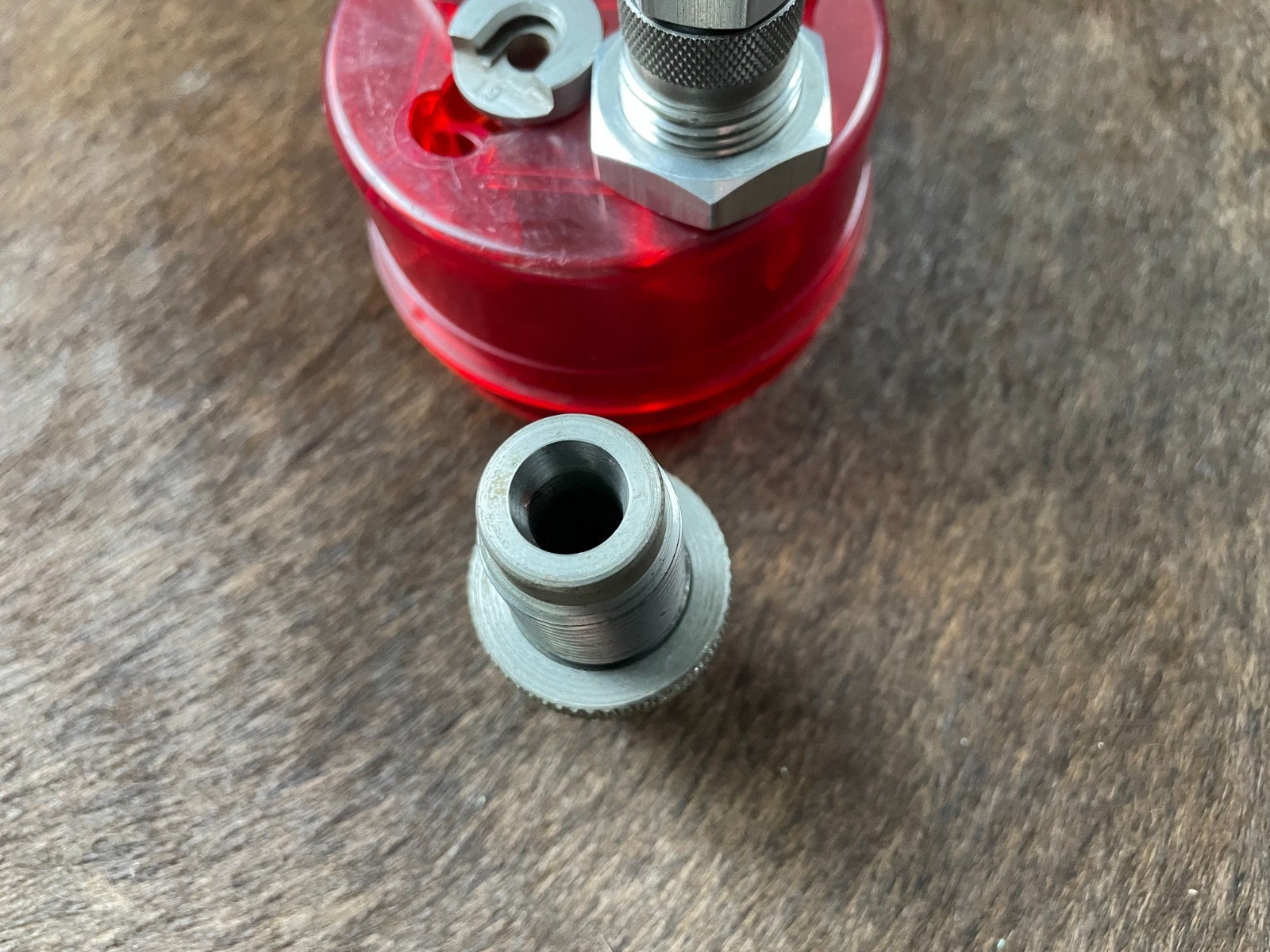 LEE 9MM Luger Powder Through 4 Die Set & Case Reloading