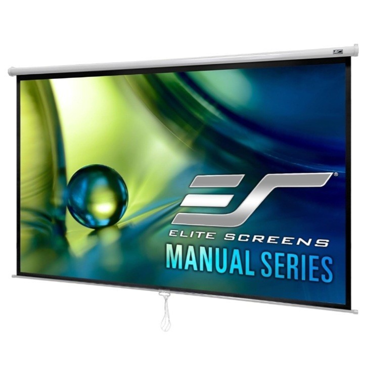 Elite Screens Manual Series, 100-INCH 16:9, Pull Down Manual Projector Screen Ne