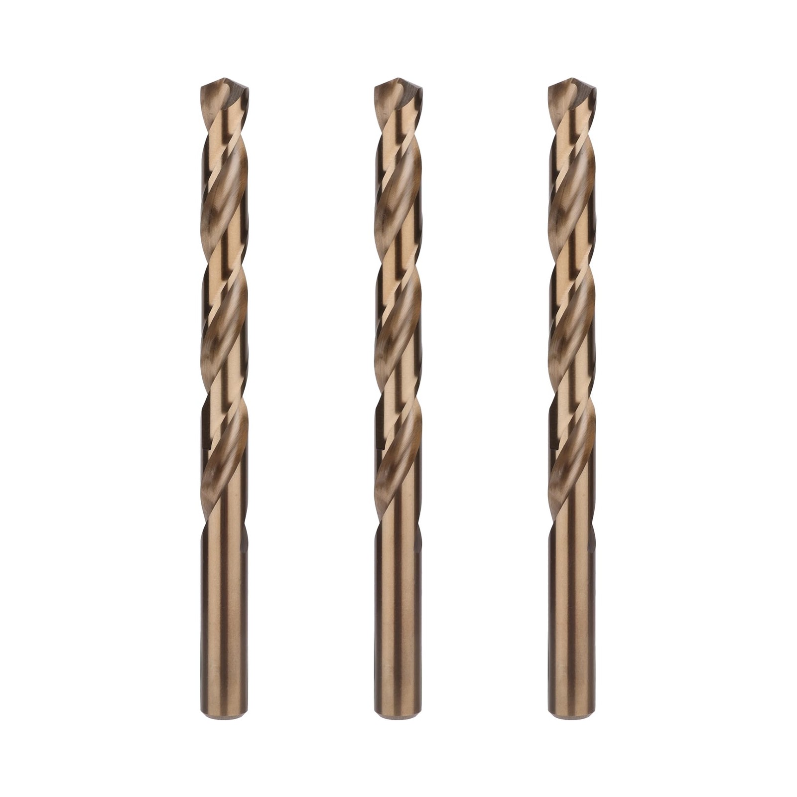 3 PCS 25/64 Inch M35 Cobalt Jobber Length Twist Drill Bit For Hard Metal