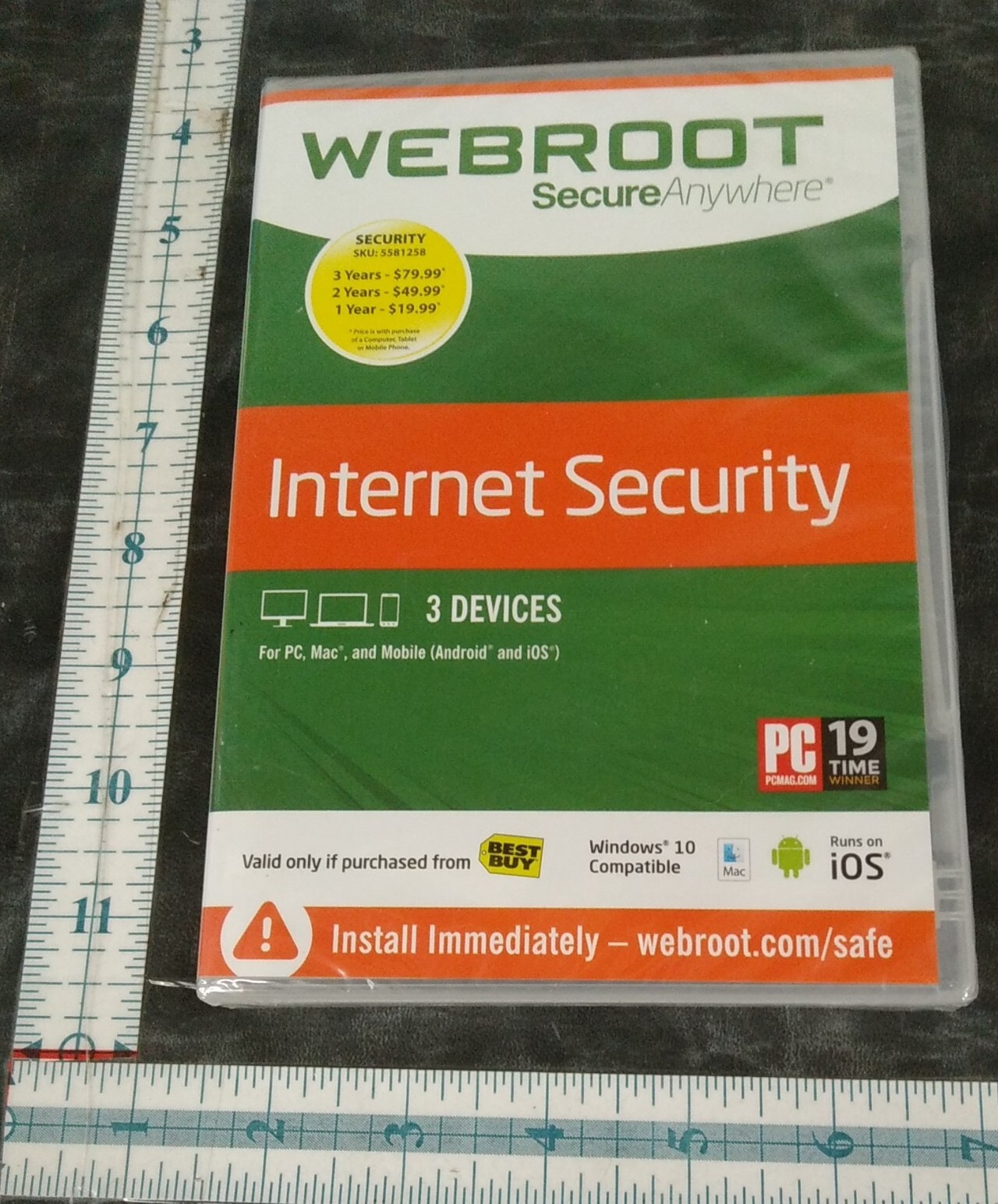 Webroot Secure Anywhere Internet Security 3 Devices (NOS)