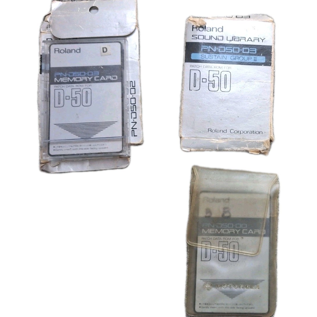 Roland PN-D50-00, 01, 02, 03 ROM Card Set - Complete Sound Library