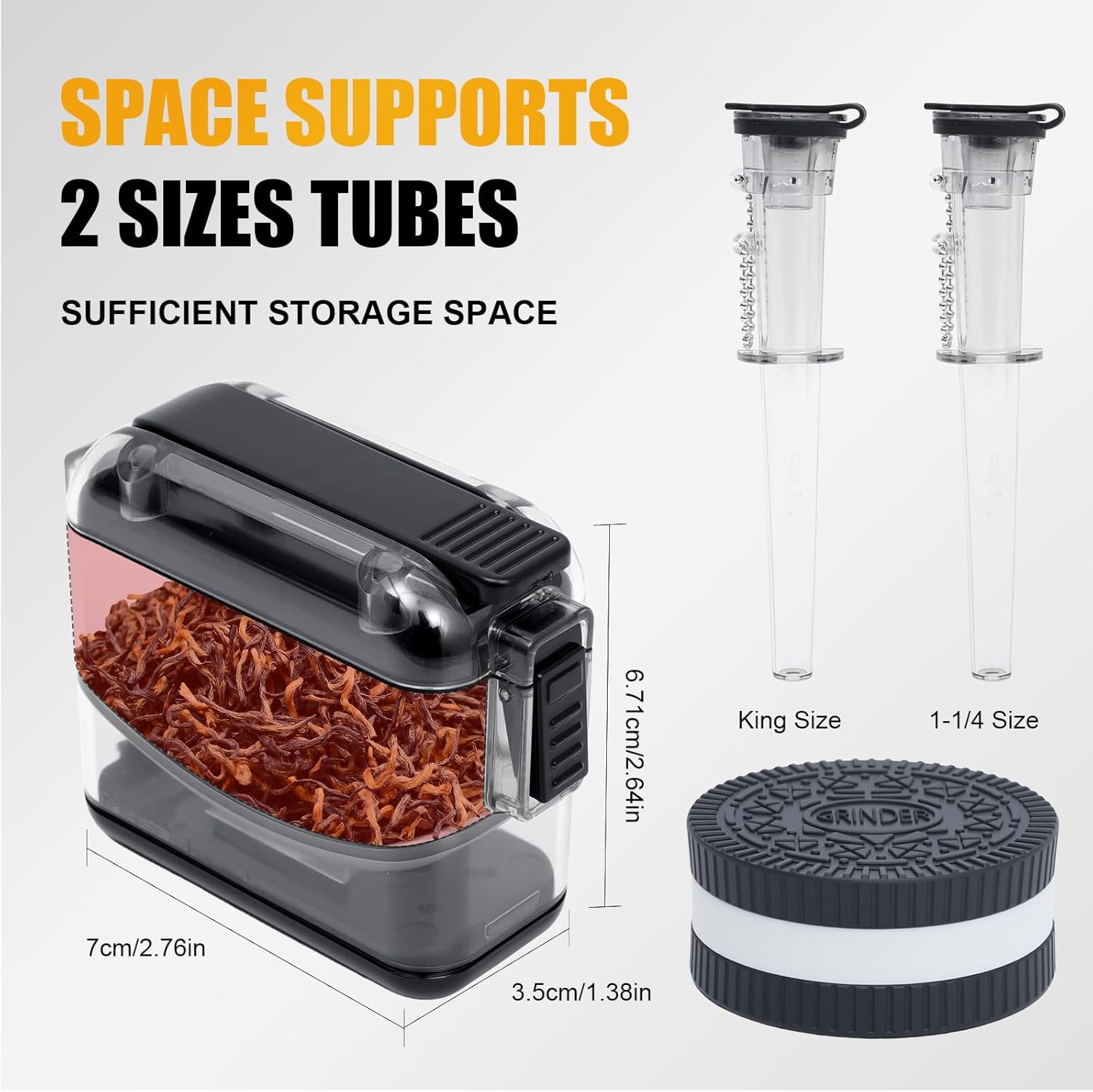 Portable Tobacco Blunt Roller & Cone Loader - Manual Joint Roller with Rollin...