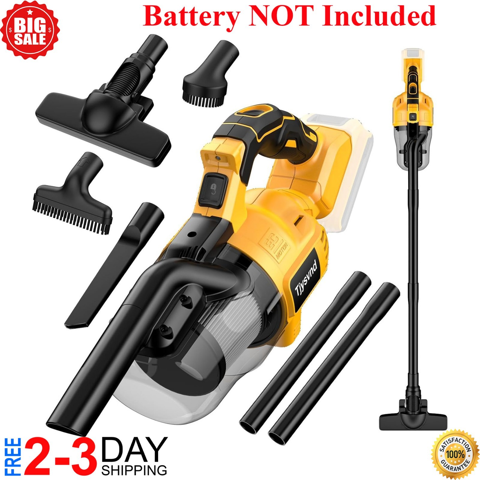 Cordless Vacuum For DeWalt 20V Battery, 5 in 1 Handheld Electric Vacuum Cleaner