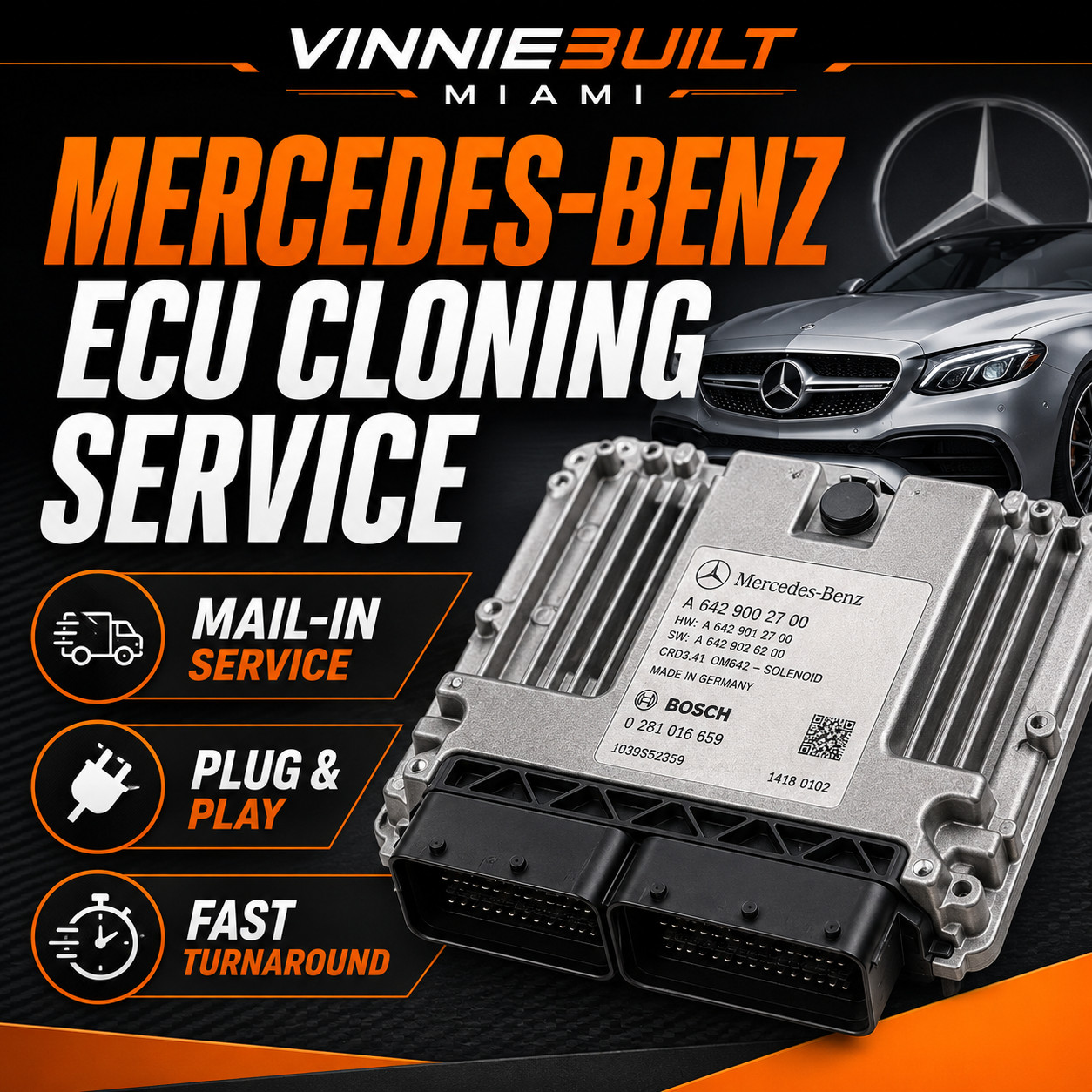 Mercedes Benz ECU Cloning Mercedes-Benz ECU ECM Cloning Service Mail-In