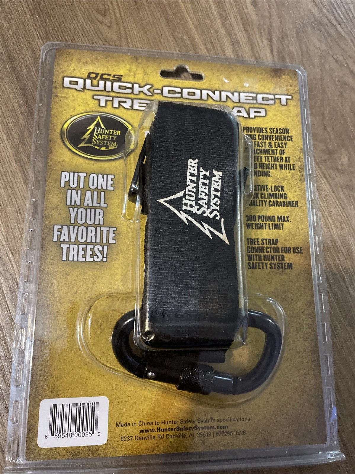 Hunter Safety System Quick-Connect Tree Strap for Tree-Stand Hunting Single