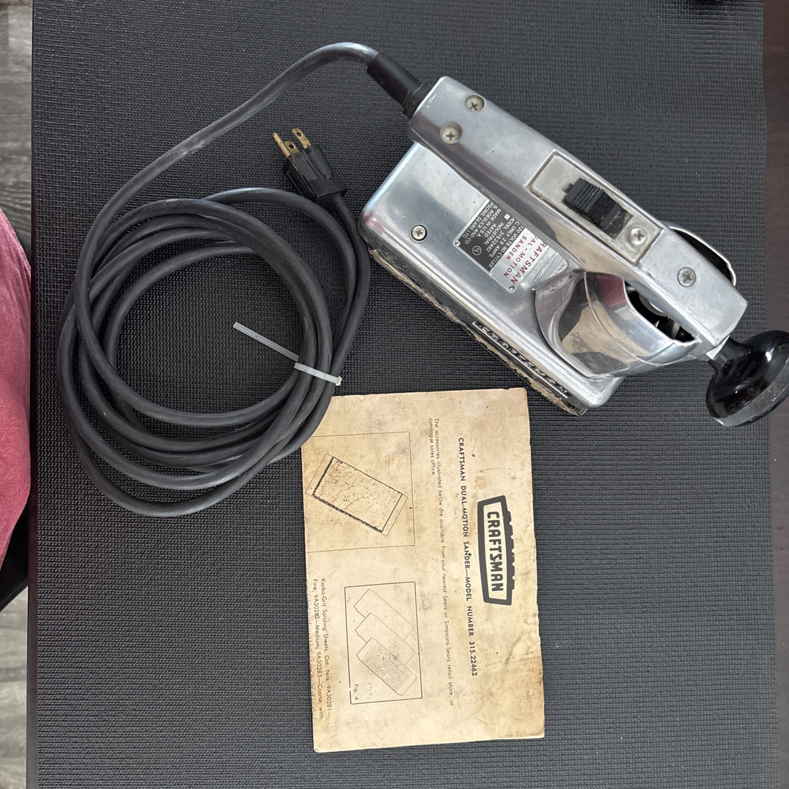 Vintage Sears Craftsman Dual Motion Sander 315.22462 Nice works great pre-owned