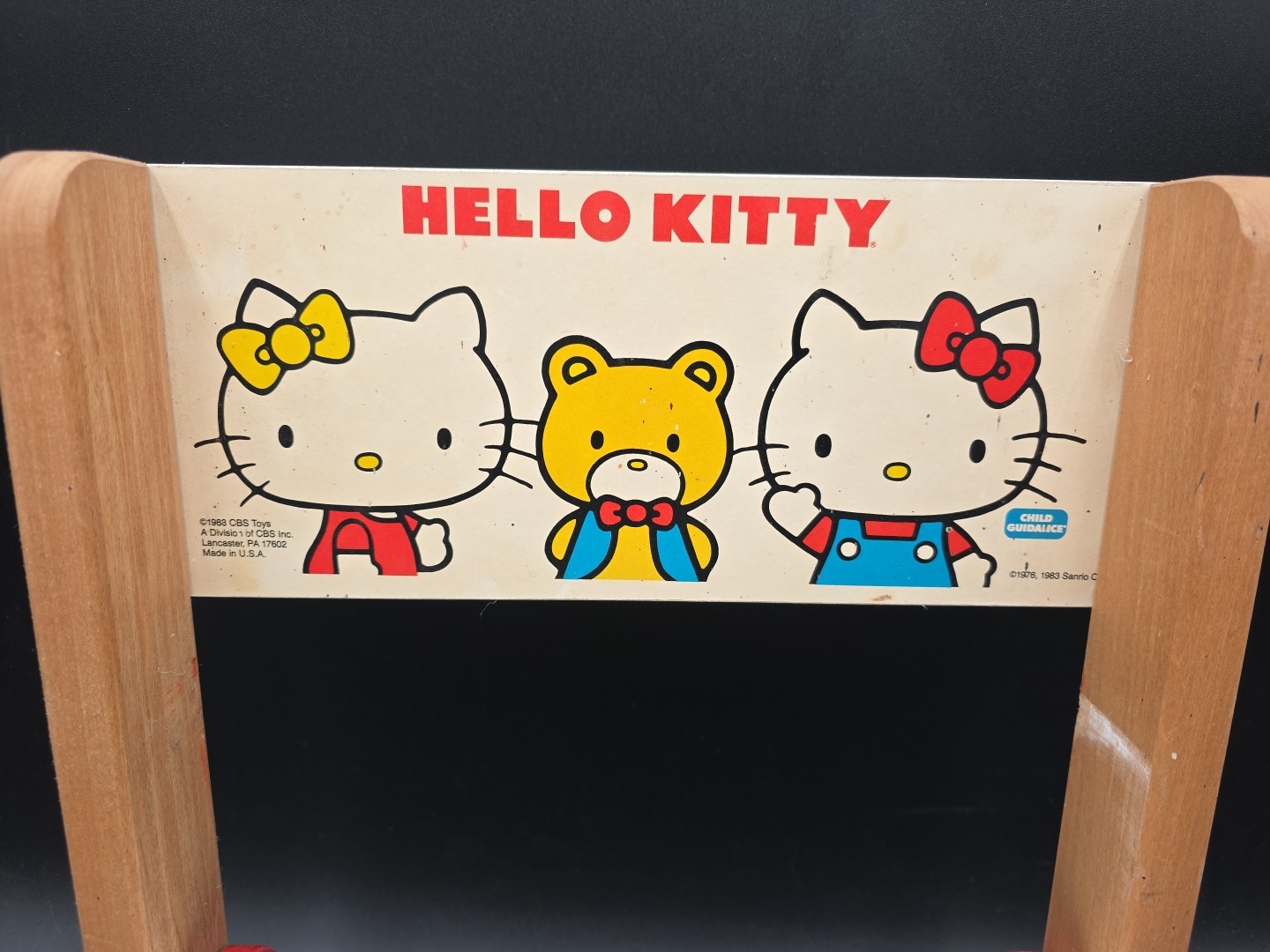 Vintage Hello Kitty Sit Step Bench Stool Chair 1983