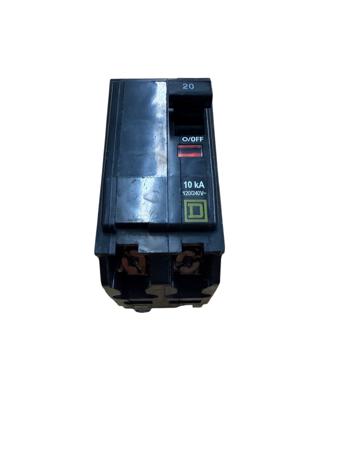 Square D QOB220 20 Amp 2-Pole Bolt-On Circuit Breaker QOB 120/240V 20A 10kA