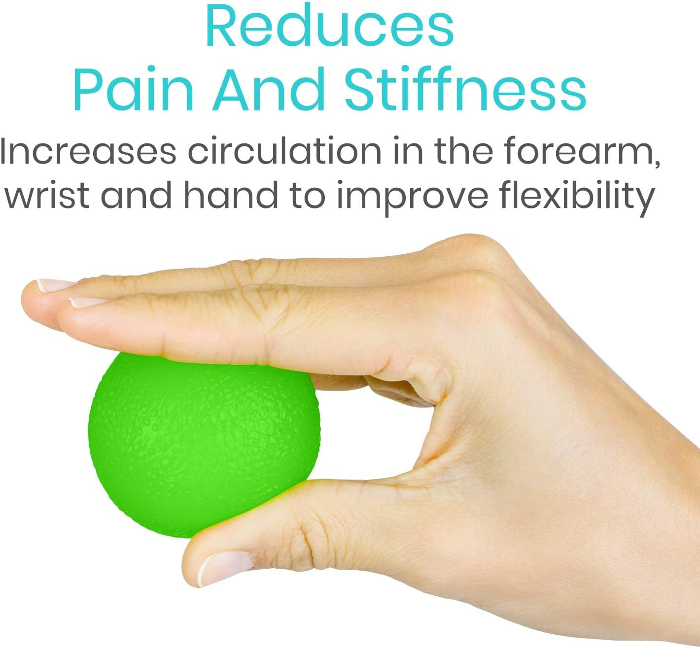 Squeeze Balls for Hand Therapy, Exercise, Arthritis - Grip Strengthener, 3 Pack