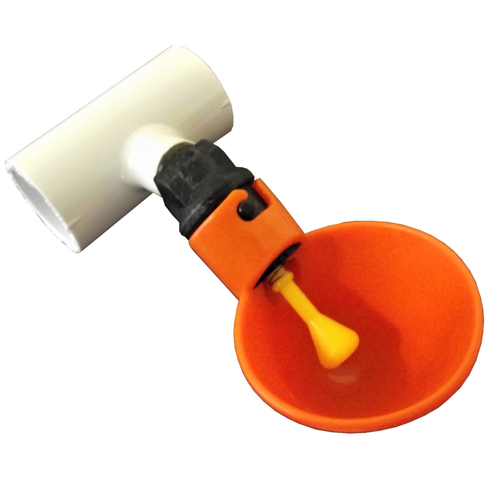 (48) AUTOMATIC WATERER DRINKER CUPS & 1/2" PVC TEE FITTING CHICKEN WATER POULTRY