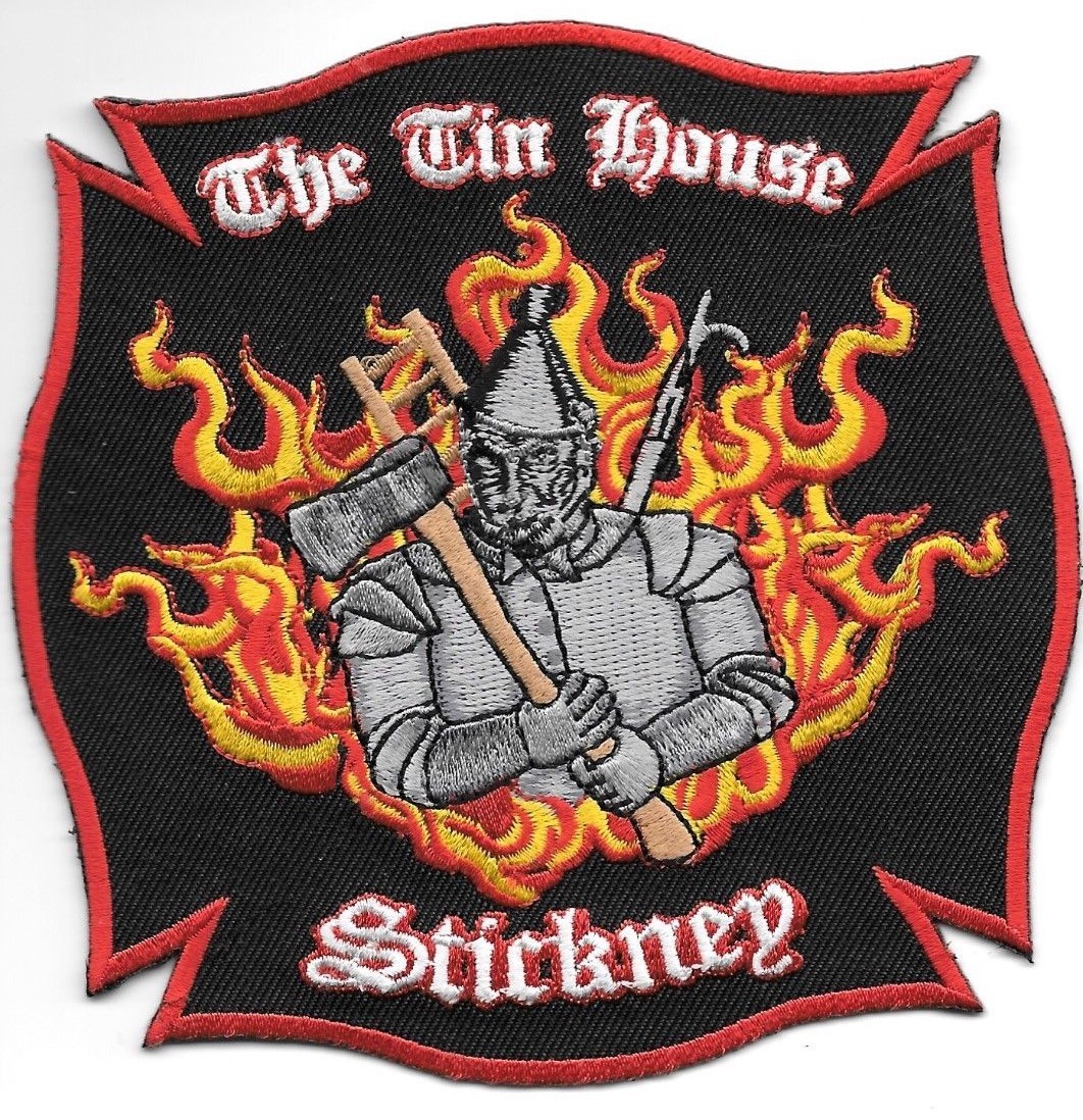 Stickney  "The Tin House", Illinois (4.5" x 4.5" size) fire patch