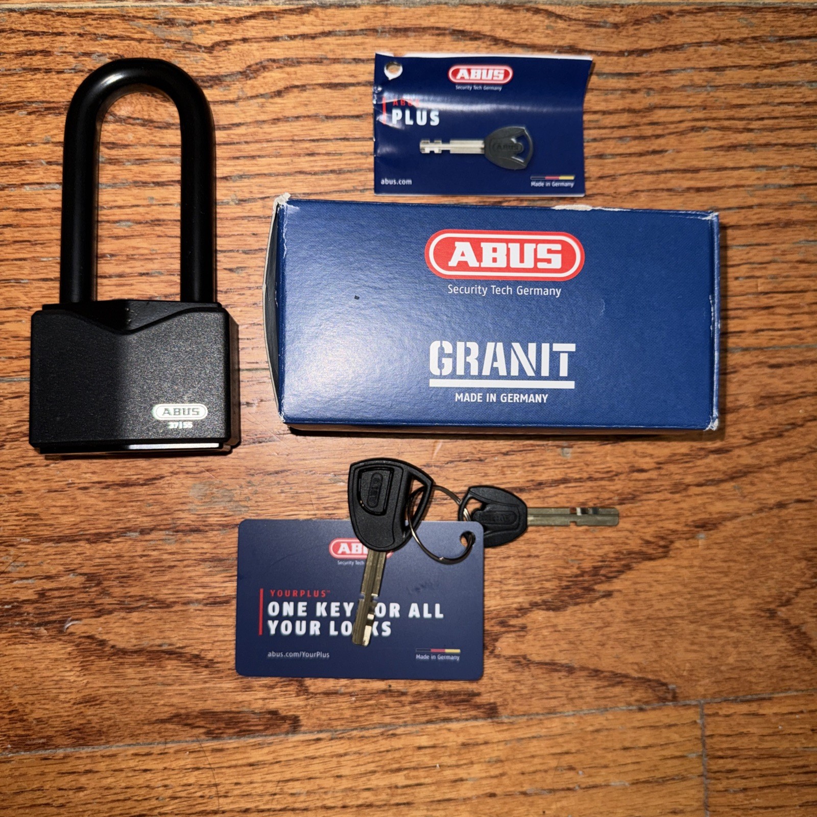 Abus 37Hb/55 Kd Padlock, Keyed Different, Long Shackle, Square Hardened Steel
