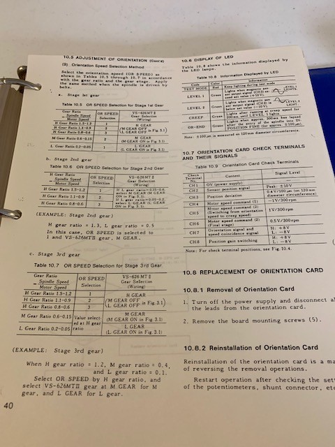 Cincinnati Milacron 208 Mechanical and Electronic Data Manual
