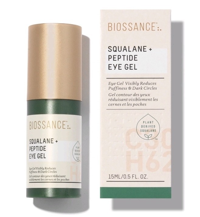NEW Biossance Squalane + Peptide Eye Gel — 15 mL / 0.5 fl oz Full Size Serum