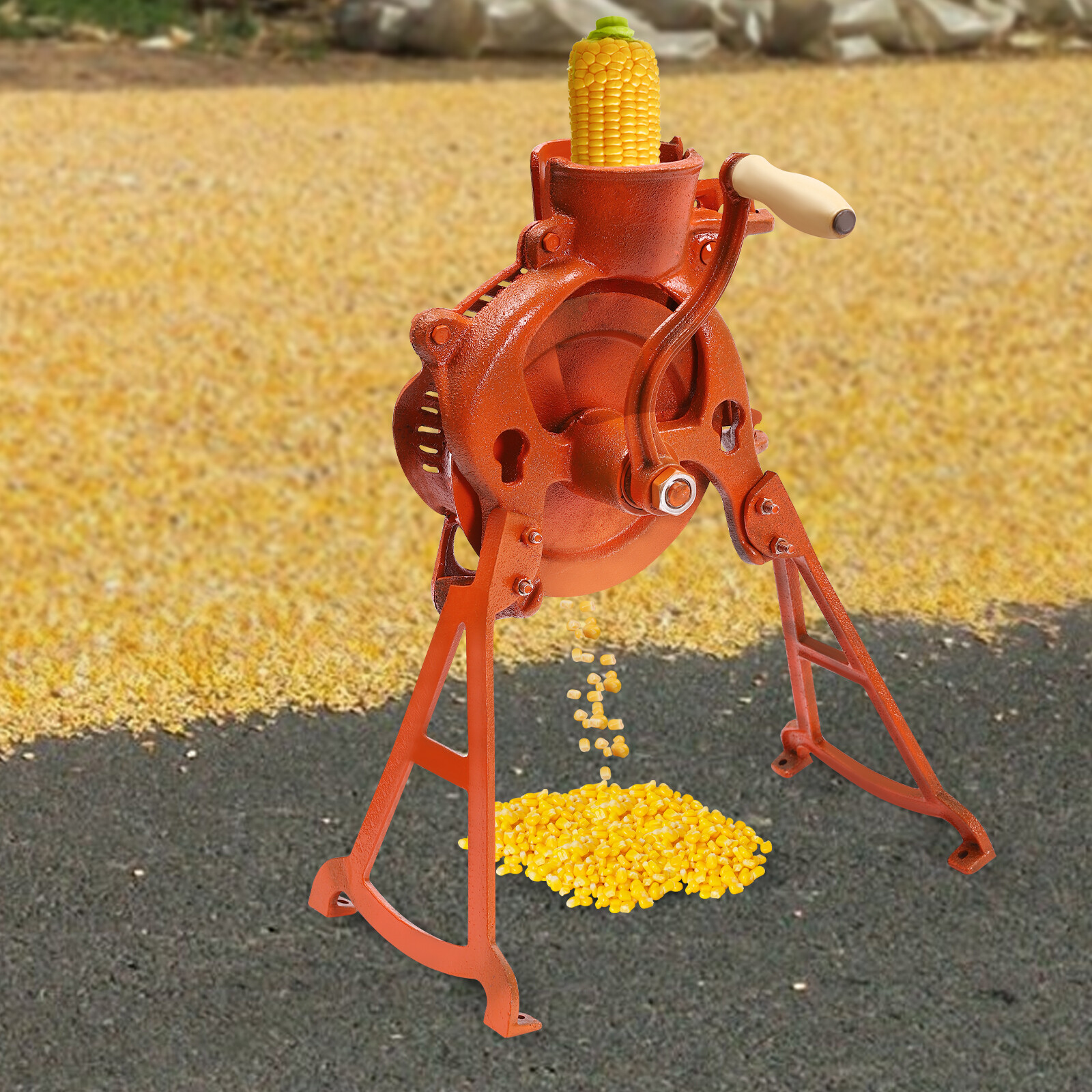 Manual Corn Thresher, Hand Crank Corn Sheller Corn Thresher