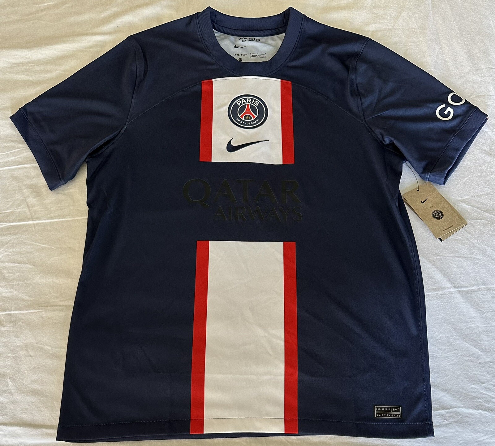 Nike Paris S Germain Mbappe #7 Dri-Fit Home  Soccer Jers ey DM1844-411 Men Sz: L