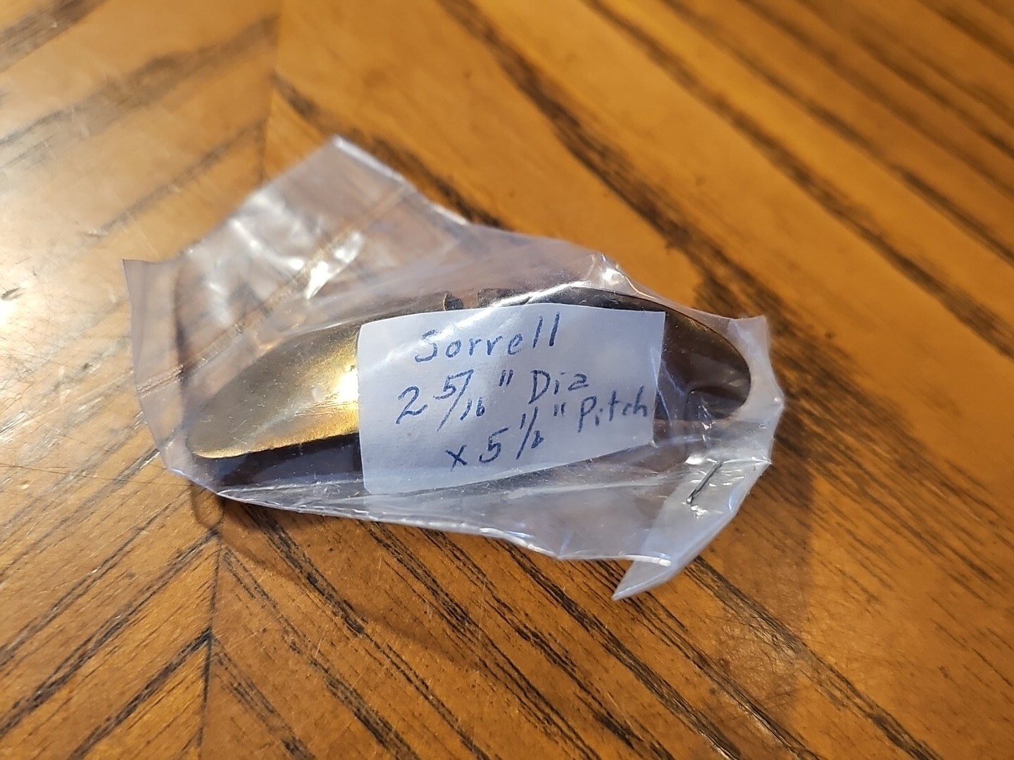 Sorrell 2 Blade Brass Prop 2 5/16" Diameter 5½" Pitch RC Boat Propeller