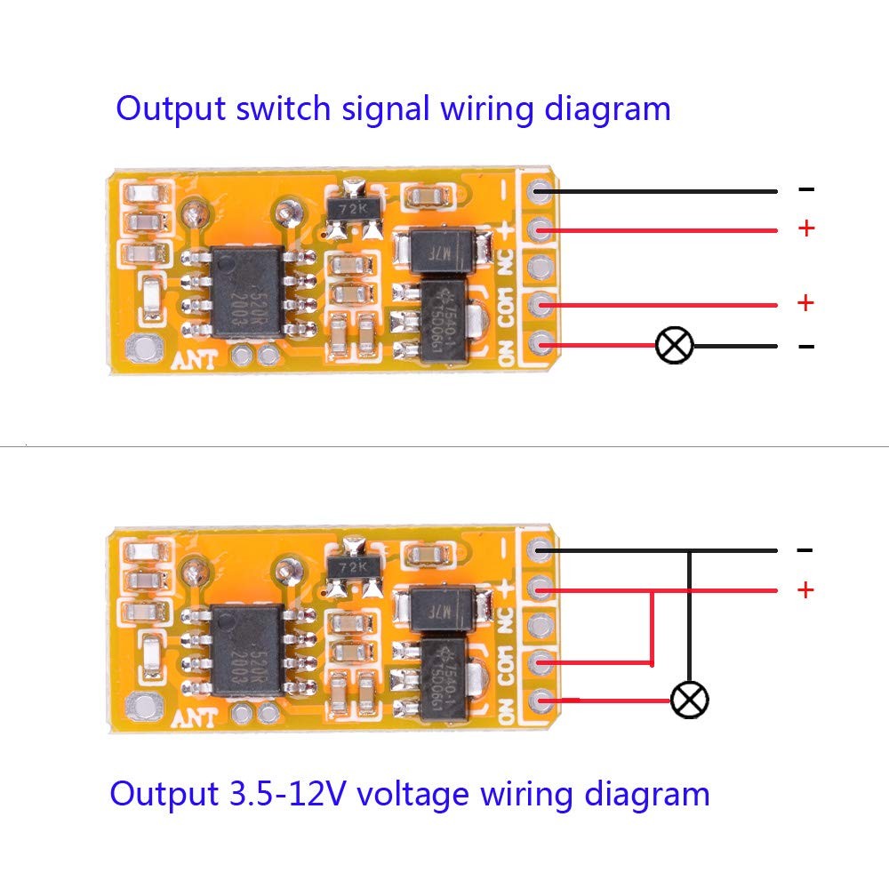 DC 3.7V - 12V 5V Mini Size Relay Remote Control Switch, 433Mhz Wireless RF Mo...