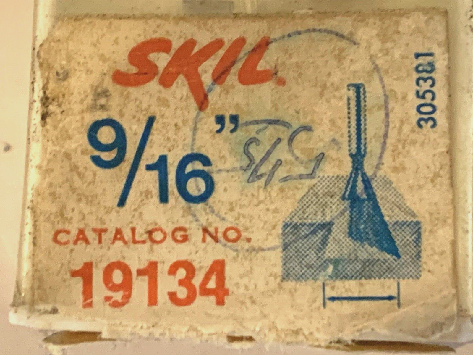 SKIL DOVETAIL TWO FLUTES 9/16" CATALOG NO=19134