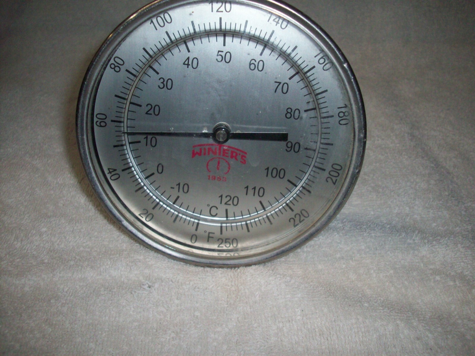 Winters Stainless Steel Thermometer Gauge