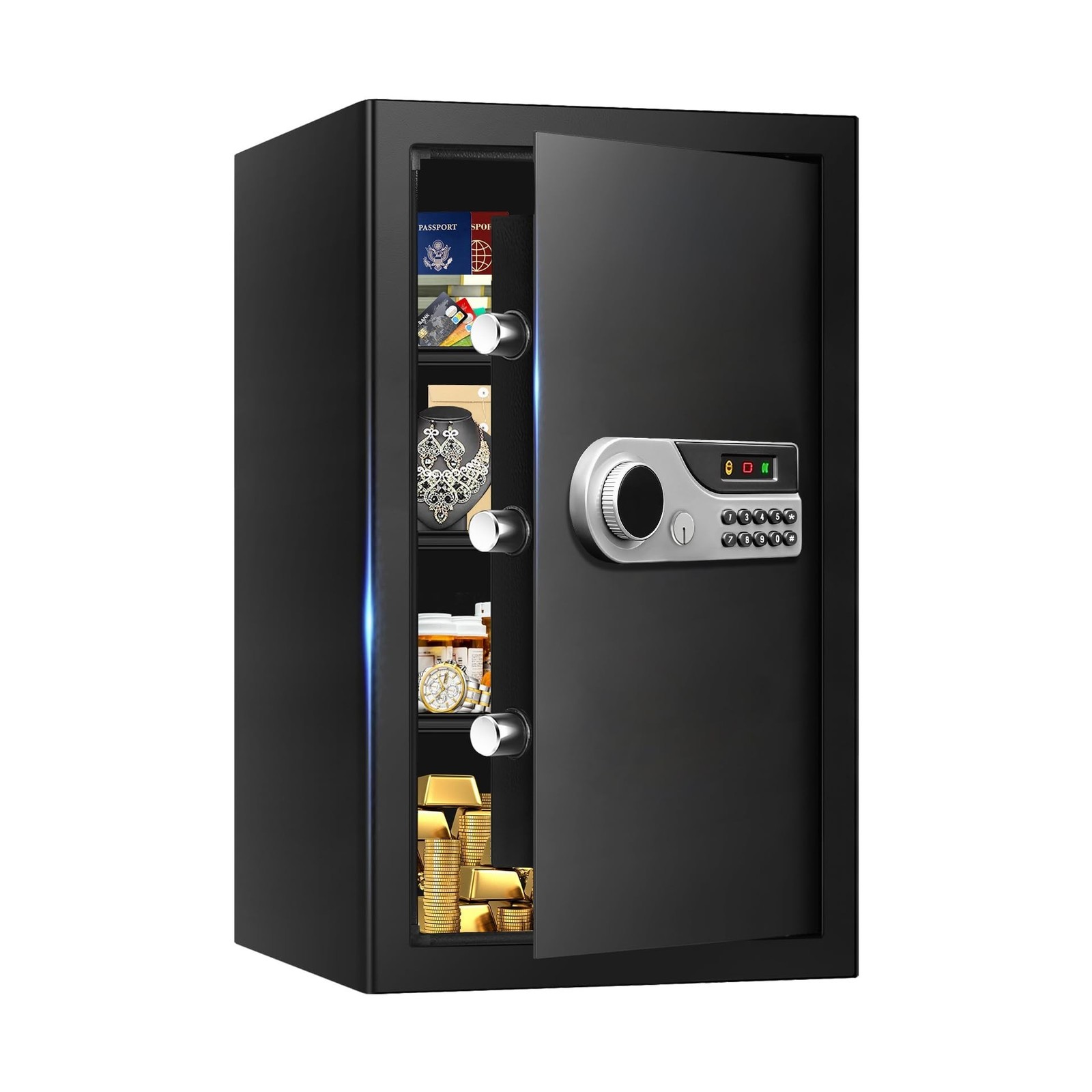 5.2 Cuft Large Fire Safes for Home Document, Digital Safe Box Fireproof Water...