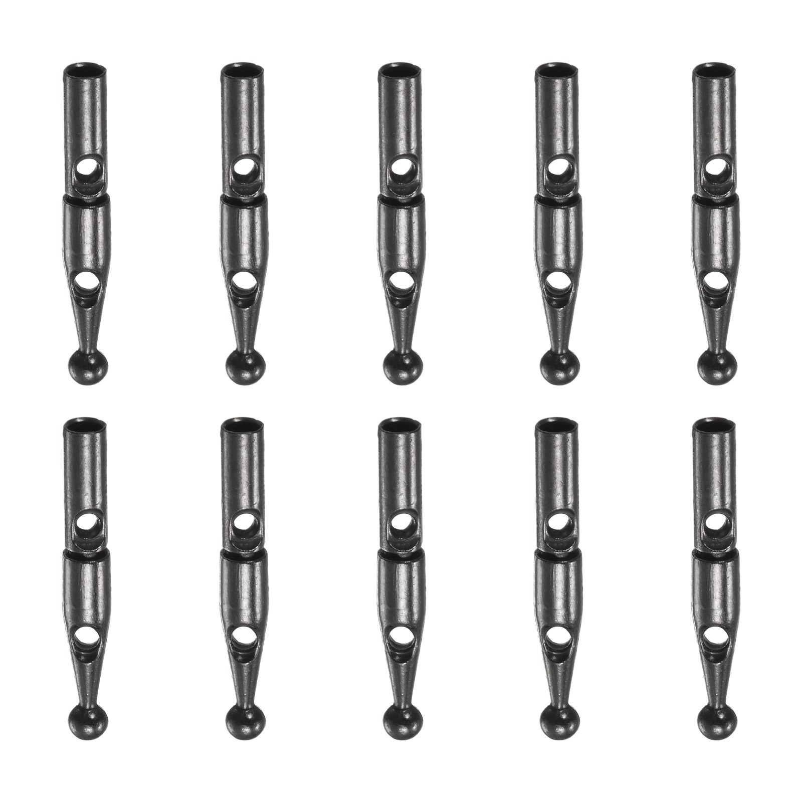 10pcs Umbrella Tail Beads PP 2.4mm Dia for Reverse Umbrella Cover Grey