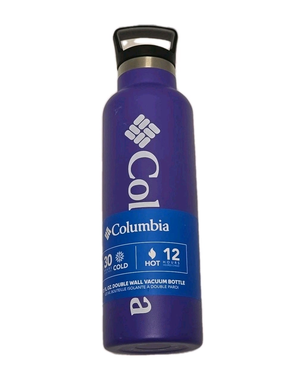 Columbia 21oz Double Wall Vacuum Bottle 30 HR Cold 12 HR Hot BPA Free New Purple