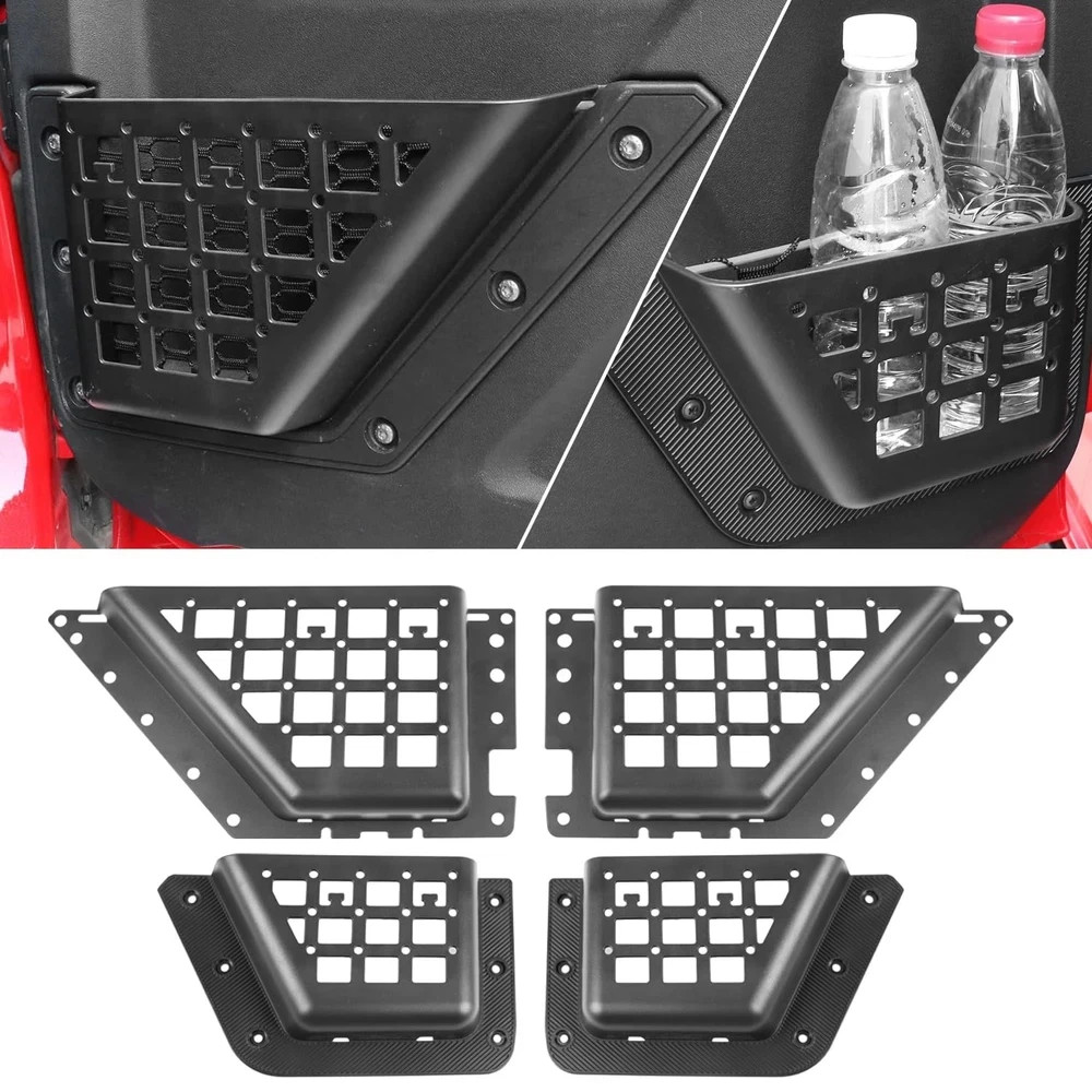 Door Storage Pockets Organizer Compatible with Ford Bronco 4 Door 2025 2024 2...