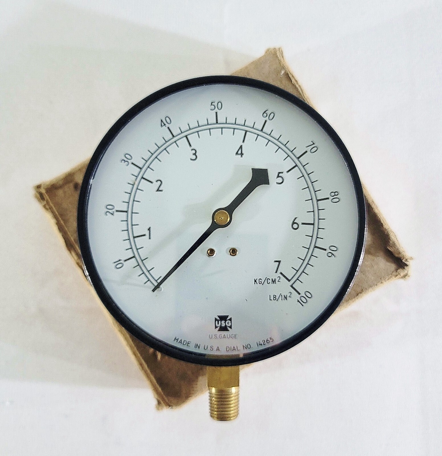Vintage NOS US Gauge Co USG DIAL NO. 14265 Steampunk