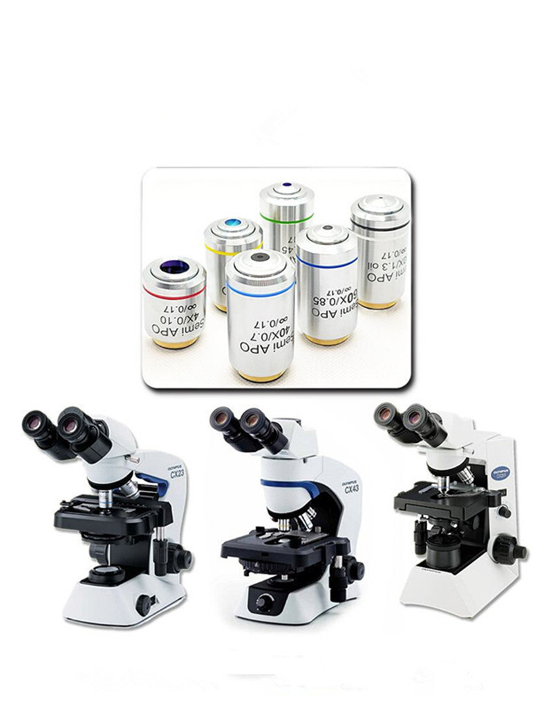 Flat Field Semi-achromatic Infinite Objective Lens f Biologic Microscope 4X-100X