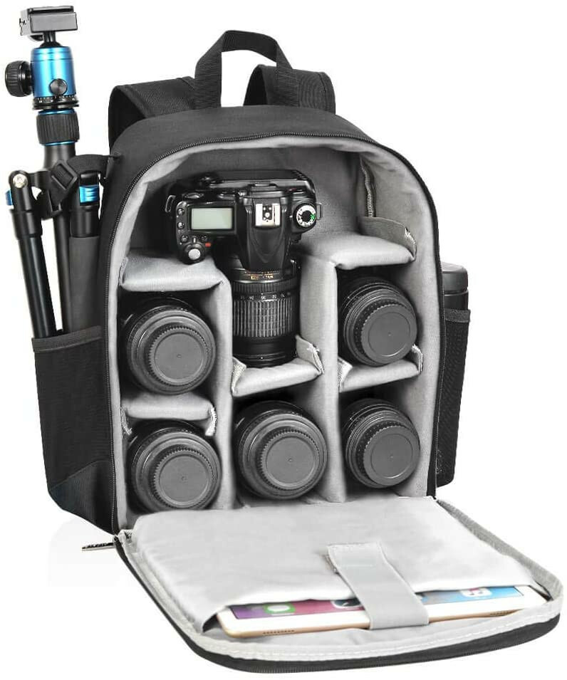 For DSLR Camera Backpack Compatible With Canon, Nikon, Sony, Lens Accessories