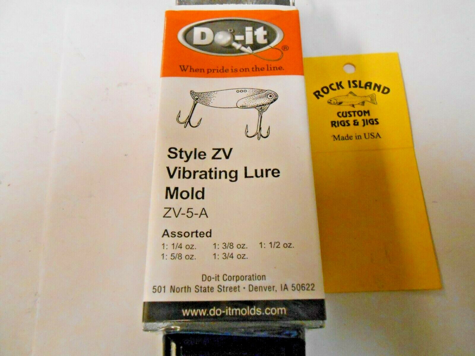 3331 Do-It Style ZV Vibrating Lure Mold 1/4 - 3/4 oz Free Shipping