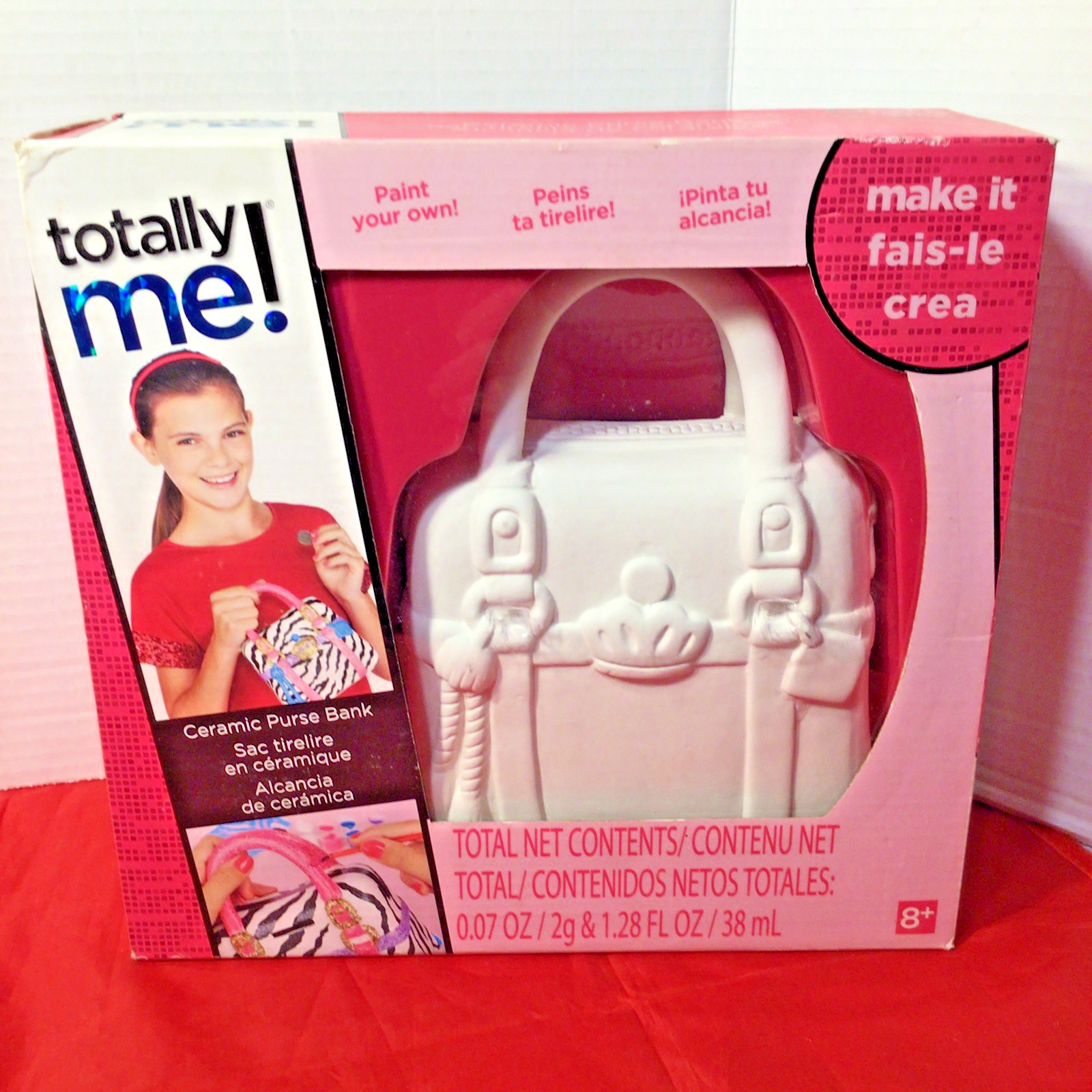 Brand New Totally Me! "Ceramic Purse Bank" Paint Your Own Craft Kit