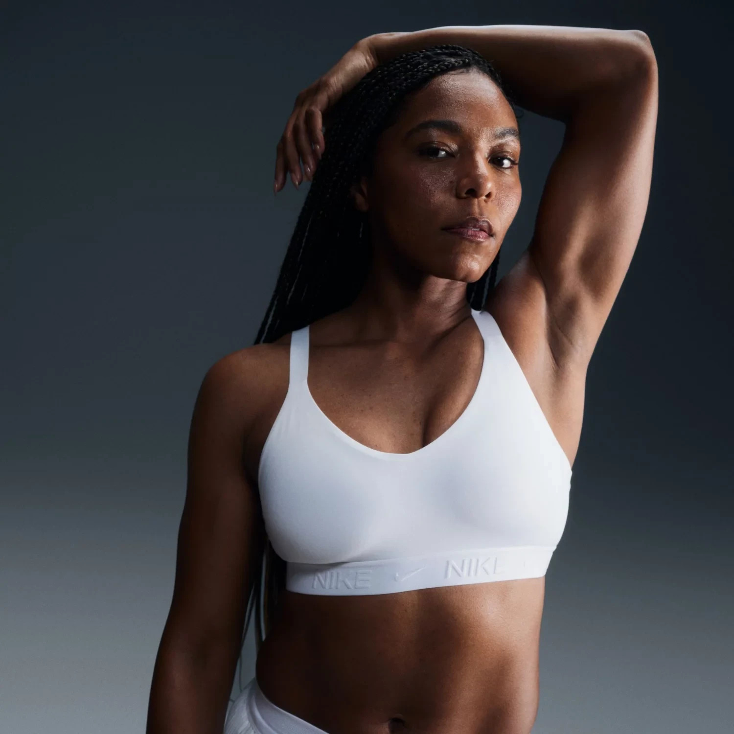 Nike Women's Indy Medium Support Padded Adjustable Sports Bra MSRP $42