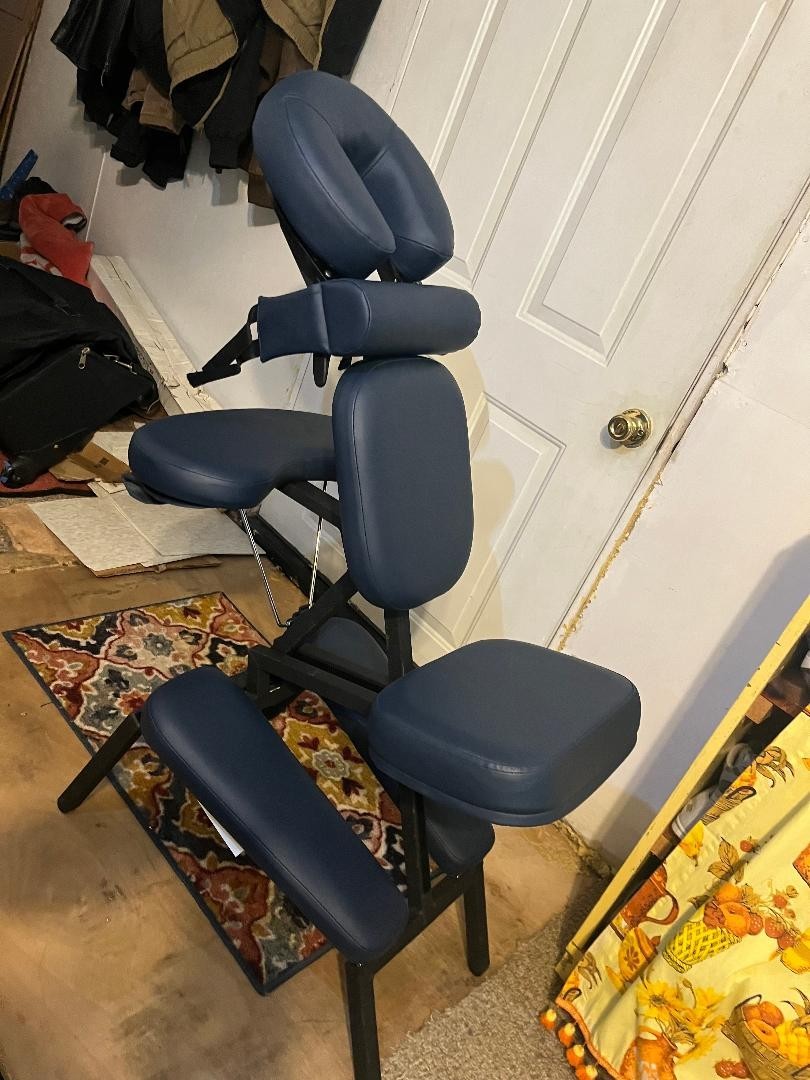 Master Massage chair #446449  PROFESSIONAL with Wheeled Case, Royal Blue