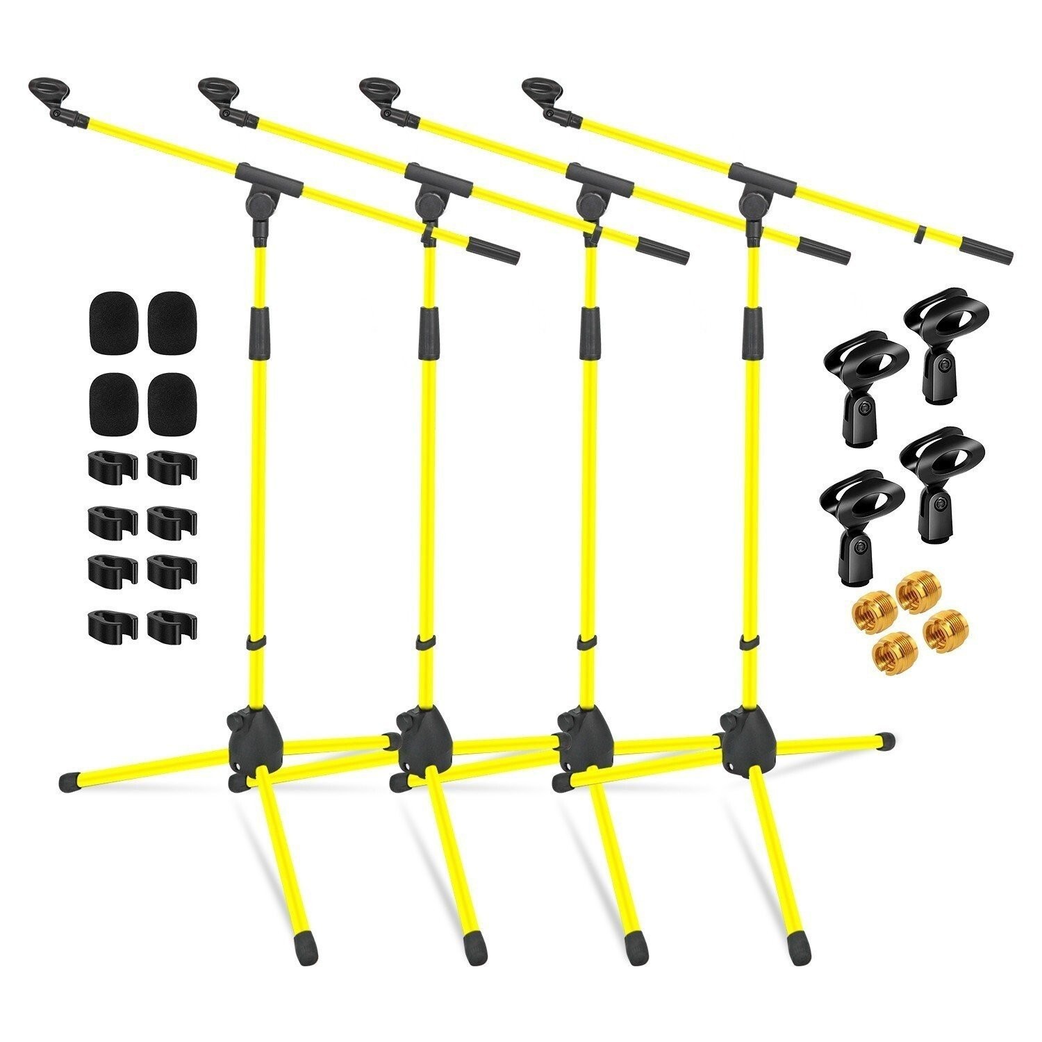 5Core Tripod Mic Stand 4Pcs Adjustable Holder Floor Microphone Boom Arm