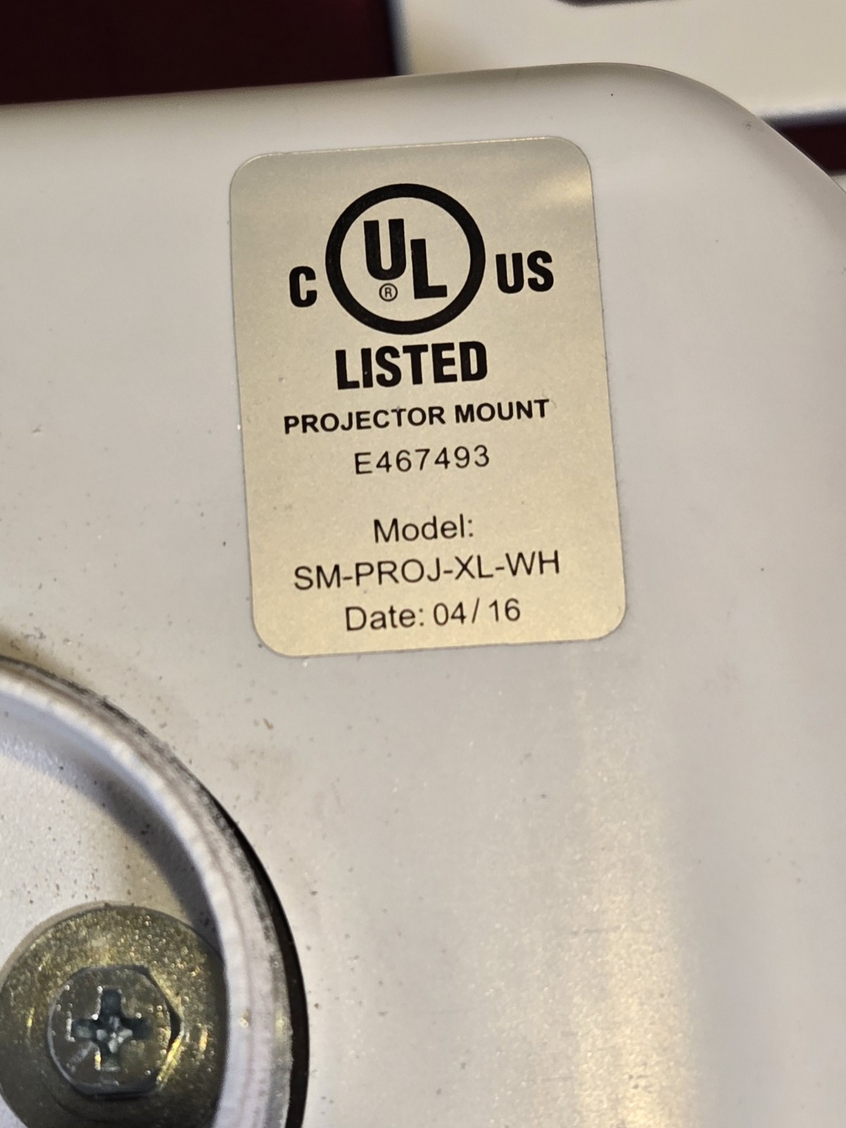 Strong SM-PROJ-XL Fine Adjust Universal Projector Ceiling Mount
