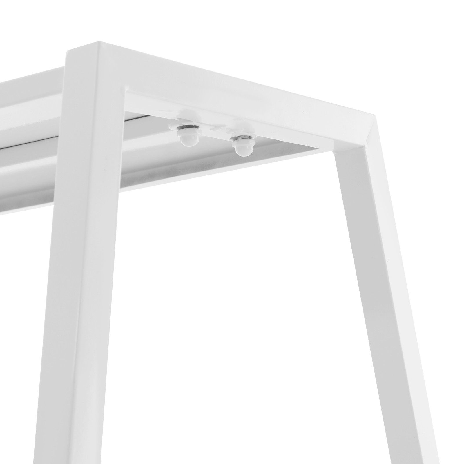 Modern Standing Display Rack, Double Side Clothing Shop Display Tables White