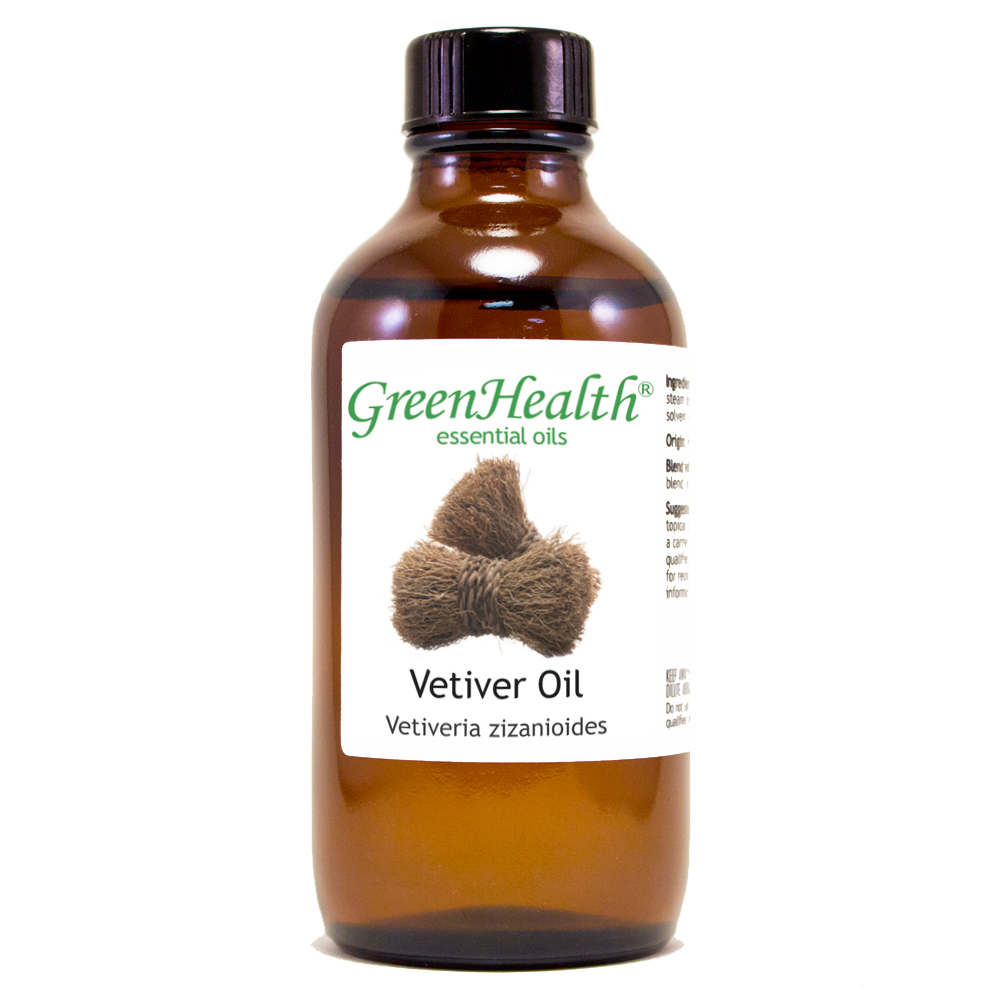 4 fl oz Vetiver Essential Oil (100% Pure & Natural) - GreenHealth