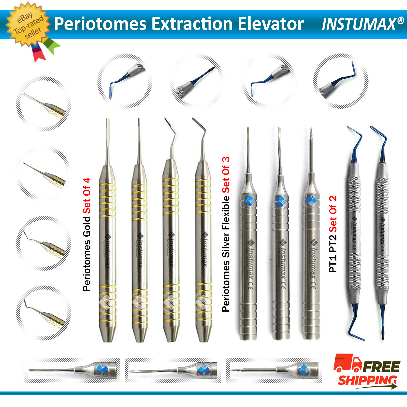 Dental Elevator – Professional Root Tooth Extraction Instrument