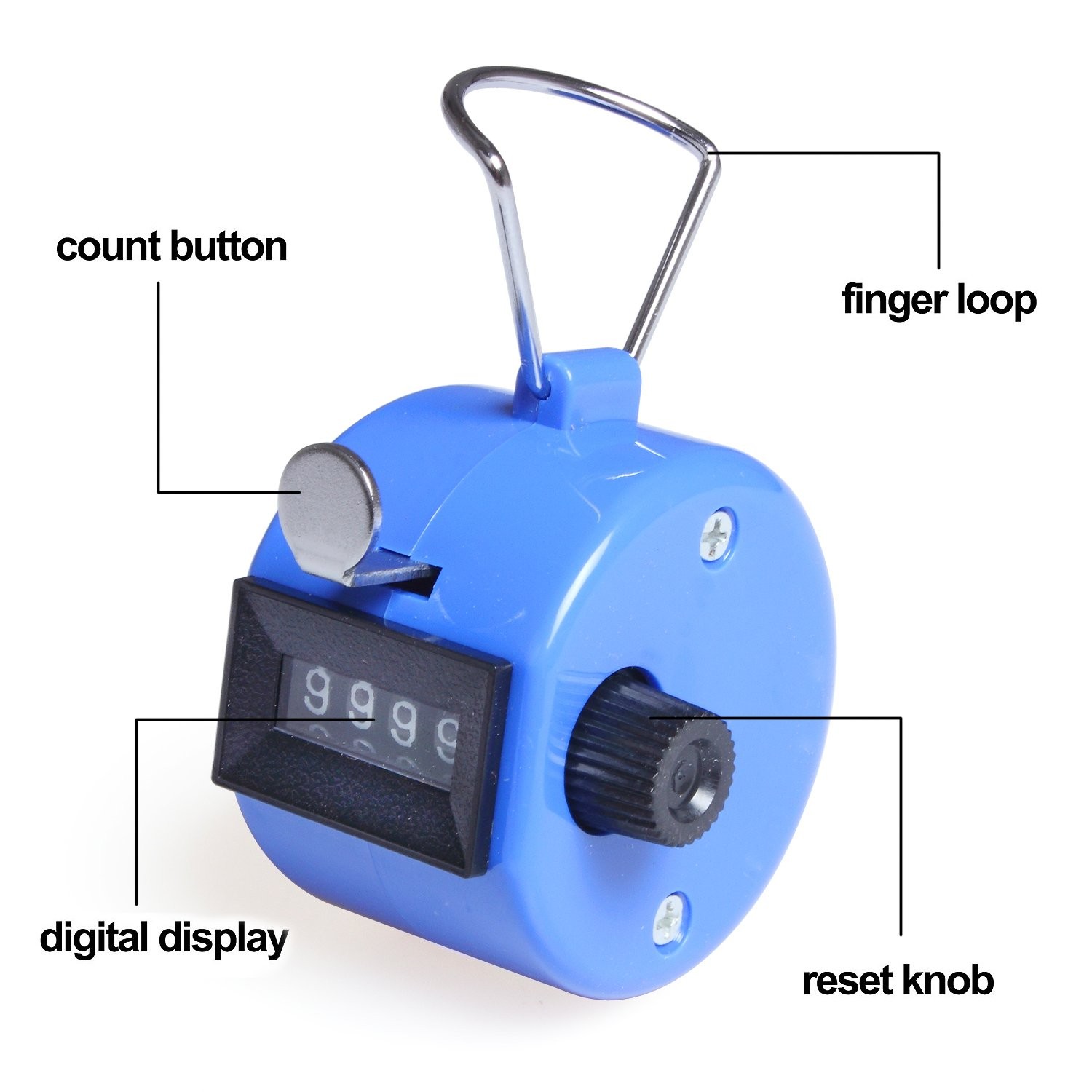 Handheld Tally Counter 3 Pack 4 Digit Mechanical Palm Clicker Counter