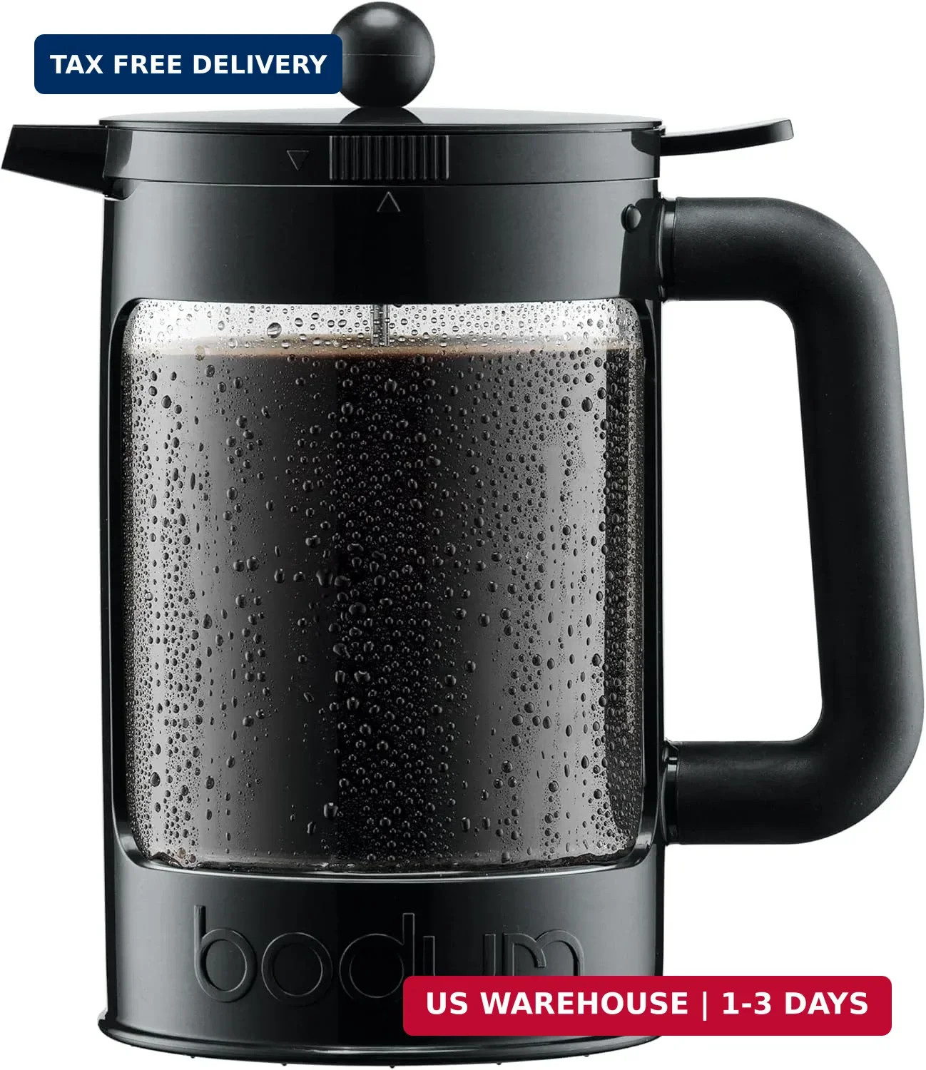 51oz Cold Brew Coffee Maker, Black - Made in Portugal